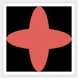 Coral solo star Sticker